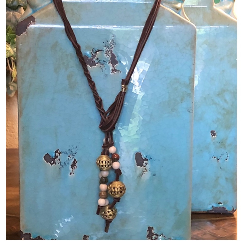 Boho Chic Leather necklace